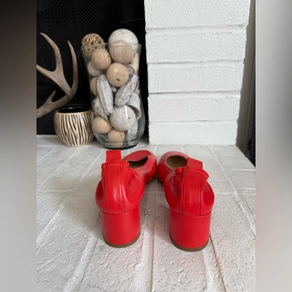 EVERLANE Pump Heel In Narrow Fit Coral Red Size 10.5 NWT - Picture 5 of 8